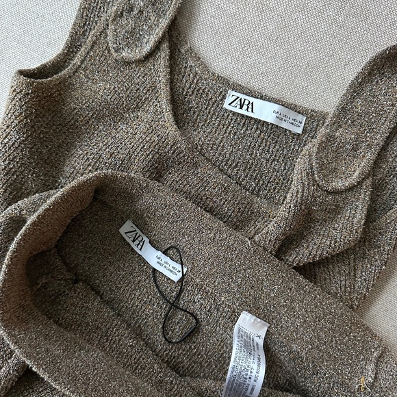 Zara Two Piece Knit Skirt and Top Size - L - Picture 1 of 7